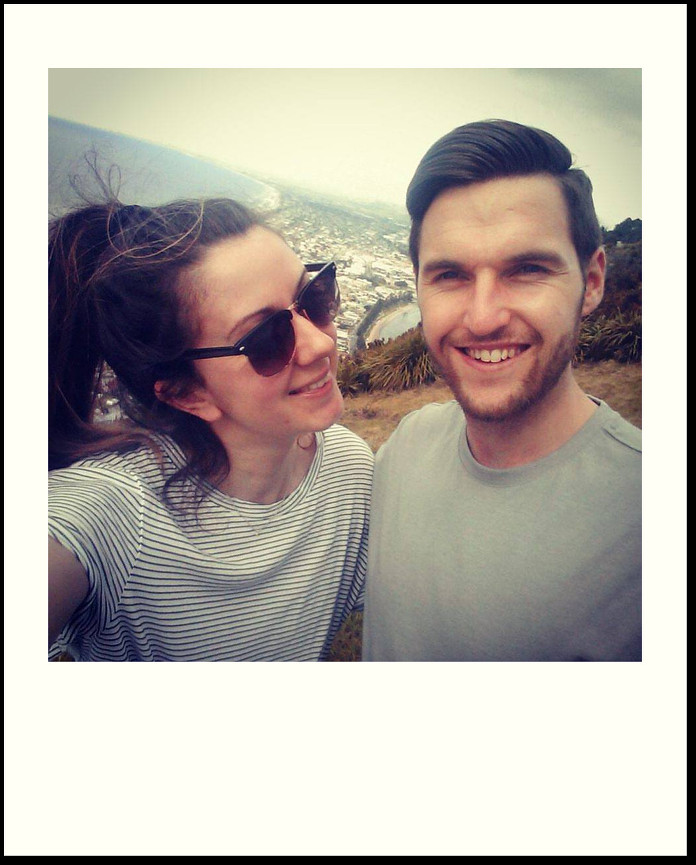 Polaroid of Chris and Jess